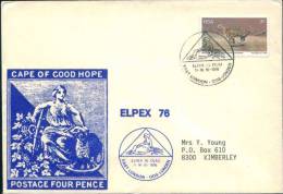 Protected Animal Cape Of Good Hope  Elpex 76  , South Africa FDC 1976 - Covers & Documents