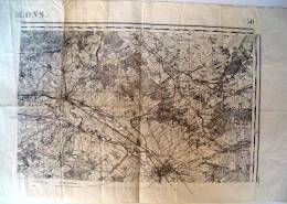 CHALONS  1912 1/80000   54x34,5 - Topographical Maps