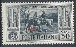 1932 EGEO CASO GARIBALDI 30 CENT MH * - RR10904 - Egée (Caso)