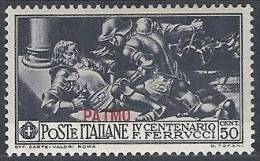 1930 EGEO PATMO FERRUCCI 50 CENT MH * - RR10915 - Egée (Patmo)