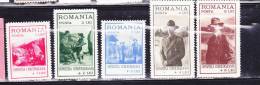 ROUMANIE N° 422/426 EXPOSITION DU SCOUTISME A BUCAREST NEUF AVEC CHARNIERE - Unused Stamps