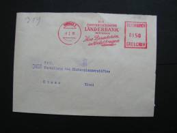 == Austria Brief Länderbank  Nach Stams  1961 , Klappe Hinten Fehlt - Lettres & Documents