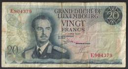 LUSSEMBURGO (LUXEMBOURG) : 20 Francs - 1966 -VF (SN : E904379) - Luxembourg