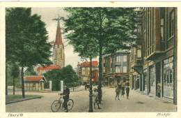 Gelsenkirchen - Buer, Hochstrasse, Fahrradfahrer, Apotheke U. Weitere Geschäfte, 1926 - Gelsenkirchen