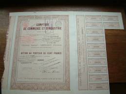 COMPTOIR DE COMMERCE ET D'INDUSTRIE N° 02941 ( Voir Photo Pour Detail )! - A - C