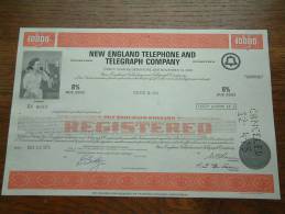 NEW ENGLAND TELEPHONE AND TELEGRAPH CY N° RX 4033 ( Voir Photo Pour Detail )! - M - O