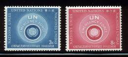 UN New York 1957 Michel 57-58 Type I, MNH (**) - Neufs