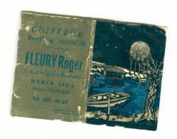 Calendrier  " Petit Almanach Pour 1962 " Coiffeur Fleury Paris Dessin Sur Papier Aluminium - Petit Format : 1961-70