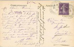 Postal St. CHRISTOPHE Sur LENAIS (Indre Et Loire) 1928. Amboise, La Grosse Tour - Cartas & Documentos