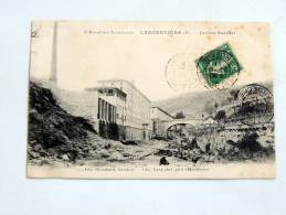 Carte Postale Ancienne : LARGENTIERE : Usine Palluat - Largentiere