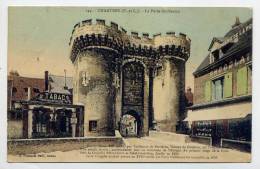 CHARTRES--1929--La Porte Guillaume (bureau De Tabacs,à Droite épicerie) N° 149 éd Foucault--belle Carte Colorisée - Chartres