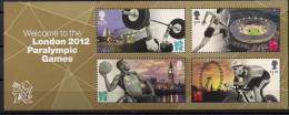 2012 Grossbritannien / Great Britain / Grande Bretagne Mi. Bl. 77**MNH  Paraplympic  Games - Sommer 2012: London