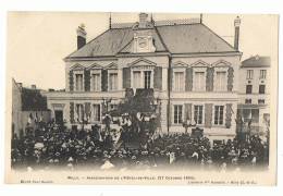 CP MILLY   INAUGURATION DE L HOTEL DE VILLE LE 27 OCTOBRE 1895 - Milly La Foret