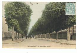 CP MONGERON  LE BOULEVARD SELLIER  - ECRITE EN 1904 - Montgeron