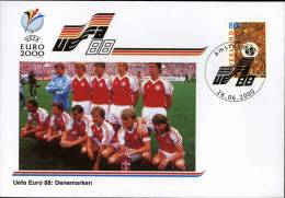 CALCIO UEFA FOOTBALL CHAMPIONSHIP EURO 2000 DENMARK TEAM FDC - UEFA European Championship