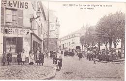 GONESSE   La Rue De L'église Et La Place De La Mairie - Gonesse