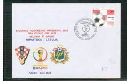 Kroatien / Croatia 2001 Kroatien - Latvia Qualifiquationsspiel - 2002 – Corée Du Sud / Japon