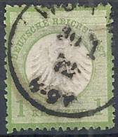 1872 GERMANIA USATO REICH IMPERO PICCOLO SCUDO SULL'AQUILA 1 K - DE001 - Gebruikt