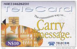 Namibia, NMB-066, Carry The Message, Circuit Board, 2 Scans. - Namibia
