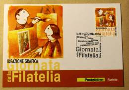 ITALY 2012 - GIORNATA DELLA FILATELIA  2012 , OFFICIAL MAXIMUN CARD FDC  COMPLETE SET - 2011-20: Mint/hinged