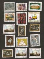 Bc16. Cuba LOT Set Of 15 - ART 1971 1972 National Museum Painting Dibujos Infantiles 1978 Ballet 1975 1983 1986 - Gebraucht