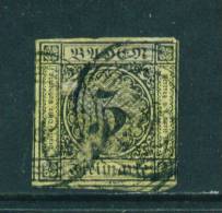 BADEN - 1851 Imperf. 3kr Used As Scan (pinhole In Stamp) - Used