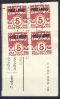 ##Denmark 1971. Michel 25 I (bloc Of 4) On Fragment. Used. - Parcel Post