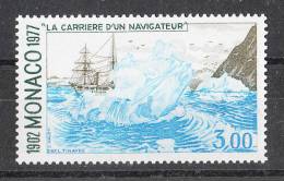 Monaco   -   1977.  La Nave Princesse Alice  Tra I Ghiacci.  High Value Of The Series.  MNH, Freschissimo - Navires & Brise-glace