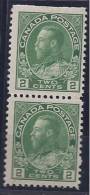 Canada1922: Michel106 Mnh**vertical Pair - Neufs