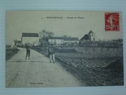 YVELINES PORCHEVILLE CHEMIN DE MANTES   BON ETAT VOIR SCAN  VOYAGEE 1906 - Porcheville