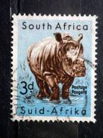 South Africa - 1954 - Mi.nr.243 - Used - South African Wildlife - Rhinoceros - Diceros Simus - Definitives - Oblitérés