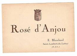 ETIQUETTE - SAINT LAMBERT DU LATTAY - BLANCHARD - ROSE D´ANJOU. - Rosé (Schillerwein)
