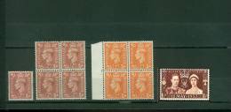 G.B. YT N° 223  251 254  Bloc De Quatre Neuf -0.15/objet Si Vous Achetez Groupé - Unused Stamps