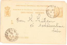 LUXEMBOURG POSTCARD ENTIER Du 8 4 1885 De SUR-ALZETTE - 1882 Allegory