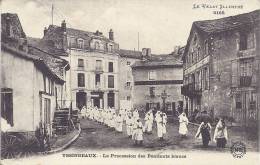 YSSINGEAUX-LA PROCESSION DES PENITENTS BLANCS Au Dos Tampon Militaire 13è CORPS D'ARMeE - Yssingeaux