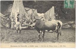 28 - Kermesse De COURVILLE - 4 Juillet 1909 - Coin Du Village Suisse -Très Bel Etat -(voir 2 Scans). - Courville