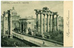 ITALIE : ROMA - HOTEL LIGURIA - Bars, Hotels & Restaurants