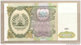 Tagikistan - Banconota Non Circolata Da 200 Rubli - 1994 - Tajikistan