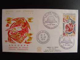 UPU  U P U  1976 ANDORRE FRANCAIS FDC .................................................................................. - Covers & Documents