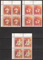 Canada 1975 Combat Sports, Blocks, Plate#1, Sc# B7-B9 - Ungebraucht