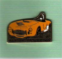 Pin´s  Sport  Automobile, Rallye, BARDAHL  TROPHY  1992, Voiture  Jaune - Rally