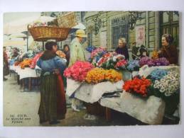 06 - AL1 - NICE - LE MARCHE AUX FLEURS ( COLORISEE ) - Markets, Festivals