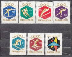 Hungary 1960 Mi # 1668-1674 Spoprt Olympic Games Squaw Valley MNH * * LUX!!! - Ungebraucht