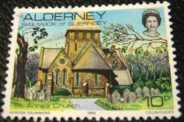 Alderney 1983 St Anne's Church 10p - Used - Alderney