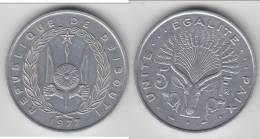 DJIBOUTI **** 5 FRANCS 1977 **** EN ACHAT IMMEDIAT !!! - Djibouti