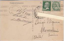 PO6025B# Storia Postale FRANCIA - LOURDES  VG 1926 - Cartas & Documentos