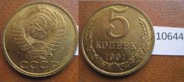 Rusia  5  Kopeck , Centimos 1991 - Sonstige – Europa