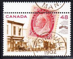 Canada MNH Scott #1956 48c Post Office, Stonewall MB; 2c Victoria Stamp, 1902 Datestamp With Tab At Top - Neufs