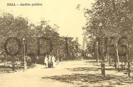 PORTUGAL - BEJA - JARDIM PUBLICO - 1910 PC - Beja