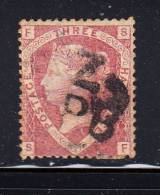 Great Britain Used Scott #32 1 1/2p Victoria Plate 1 Position ´SF´ - Album Adherence - Oblitérés